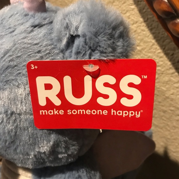 Russ Blue Plush Dragon Toy - Picture 2 of 4